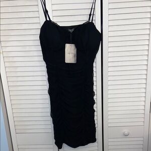 Lily Rose Elegant Black Mini Dress